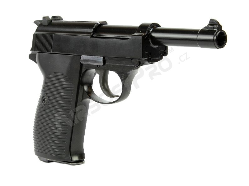 Airsoft pistol P38 - metal, gas blowback - black [WE]