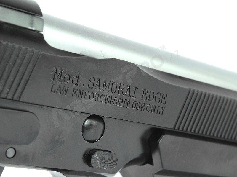 Pistolet airsoft Samurai Edge modèle B.Burton, Full Auto - fullmetal, blowback [WE]