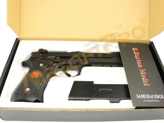 Airsoftová pistole Samurai Edge B.Burton model - celokov, blowback [WE]