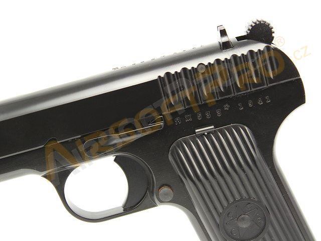 Airsoft pistol TT33, black - Metal, blowback [WE]
