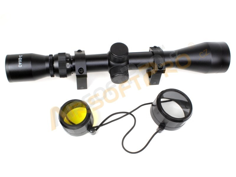 Scope 3-9x40 with high mount rings [A.C.M.]