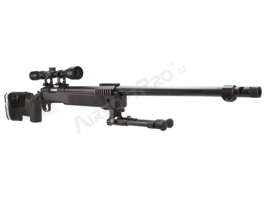 Lunette et bipied pour sniper MB17D - noir [Well]
