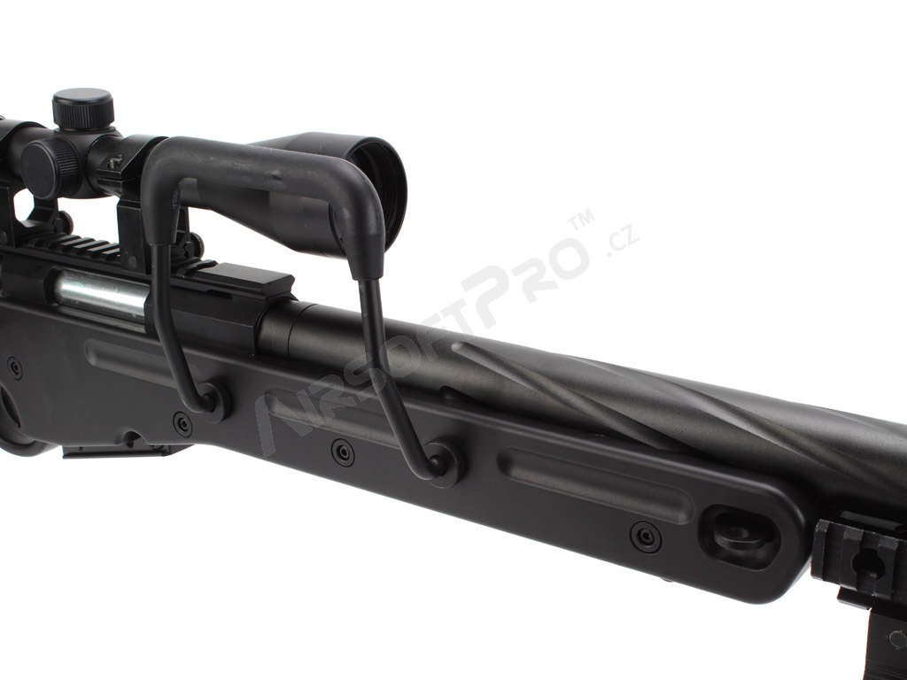 Airsoft sniper SV98 MB4420D + scope and bipod - Black [Well]