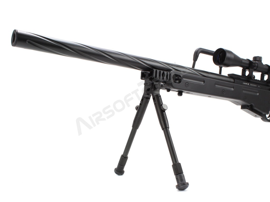 Airsoft sniper SV98 MB4420D + scope and bipod - Black [Well]