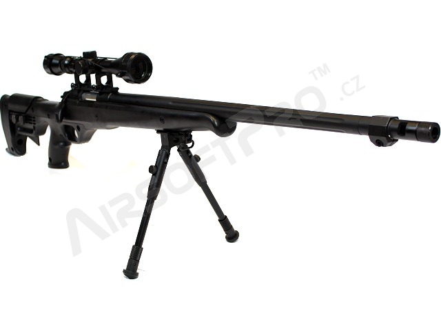 Sniper airsoft MB11D bipied de visée noir [Well]