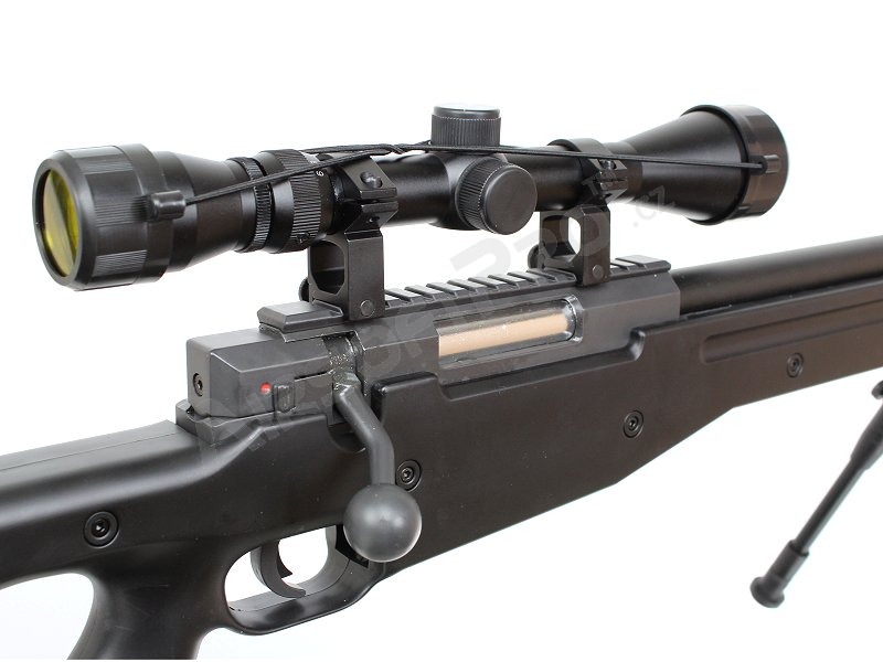 Airsoft sniper L96 (MB01C) + scope + bipod - black [Well]