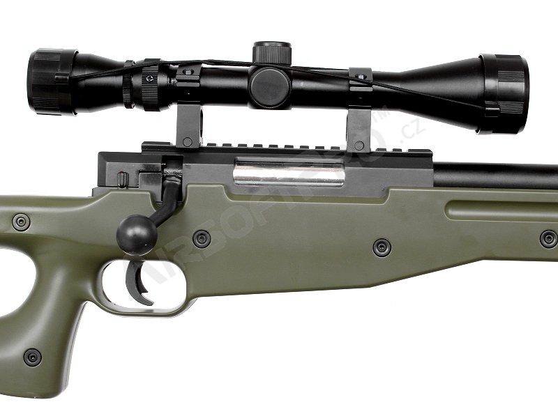 Airsoft sniper L96 OD (MB01C UPGRADE) + scope and bipod - OD [Well]