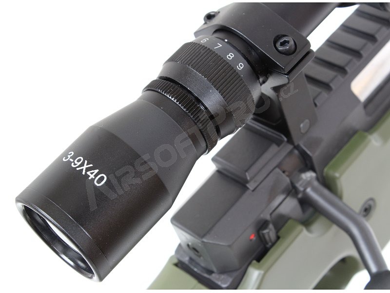 Airsoft sniper L96 (MB01C UPGRADE) + puškohled +dvojnožka - OD [Well]