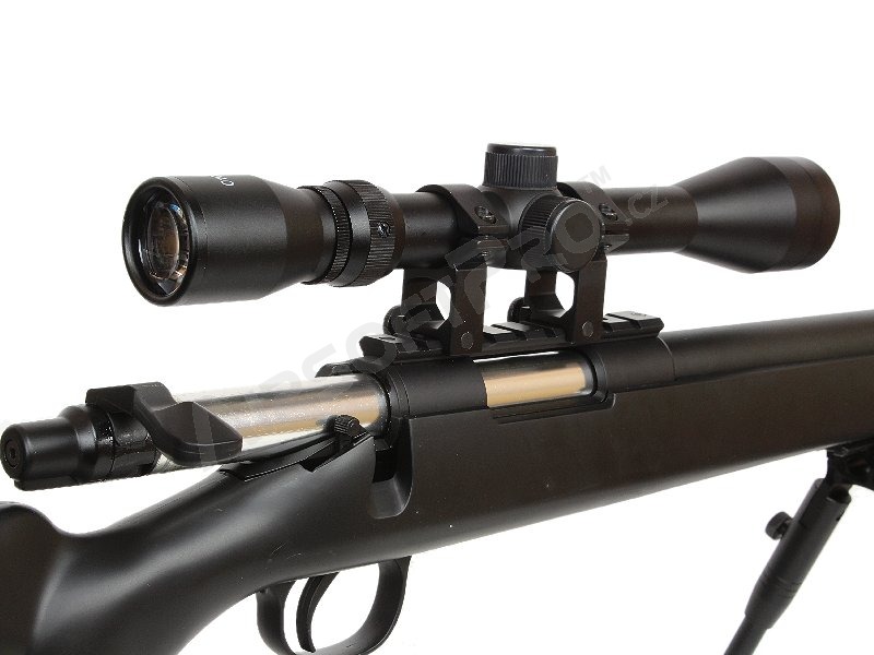 Airsoft sniper MB02D BK + scope + bipod [Well]