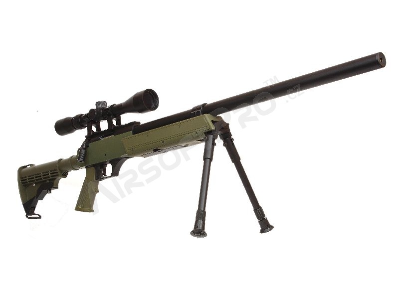 Lunette de visée bipod APS SR-2 (MB06) pour sniper airsoft, OD [Well]