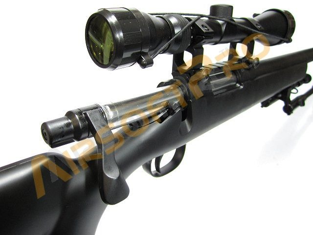 Airsoft sniper VSR-10 (MB07D) + scope + bipod - black [Well]