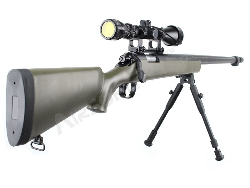 Airsoft sniper VSR-10 (MB07D) + scope + bipod - OD [Well]