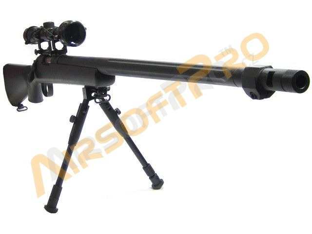 Bipied de lunette de visée VSR-10 (MB07D) pour sniper airsoft - noir [Well]