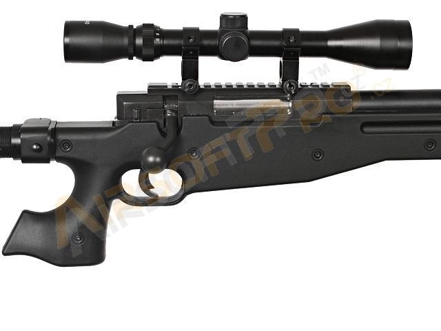 Airsoft sniper MB14D + scope and bipod - black [Well]