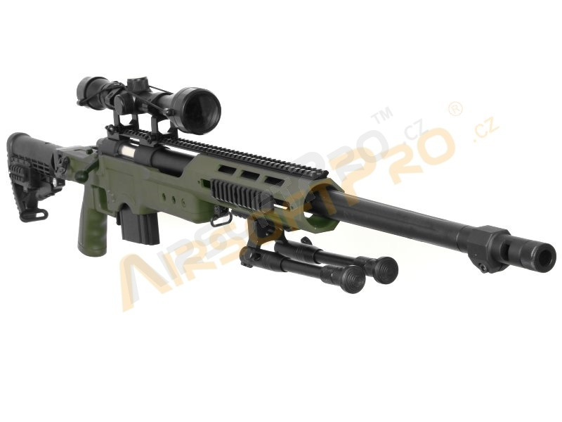 Lunette de visée et bipied MB4412D pour sniper airsoft - olive [Well]