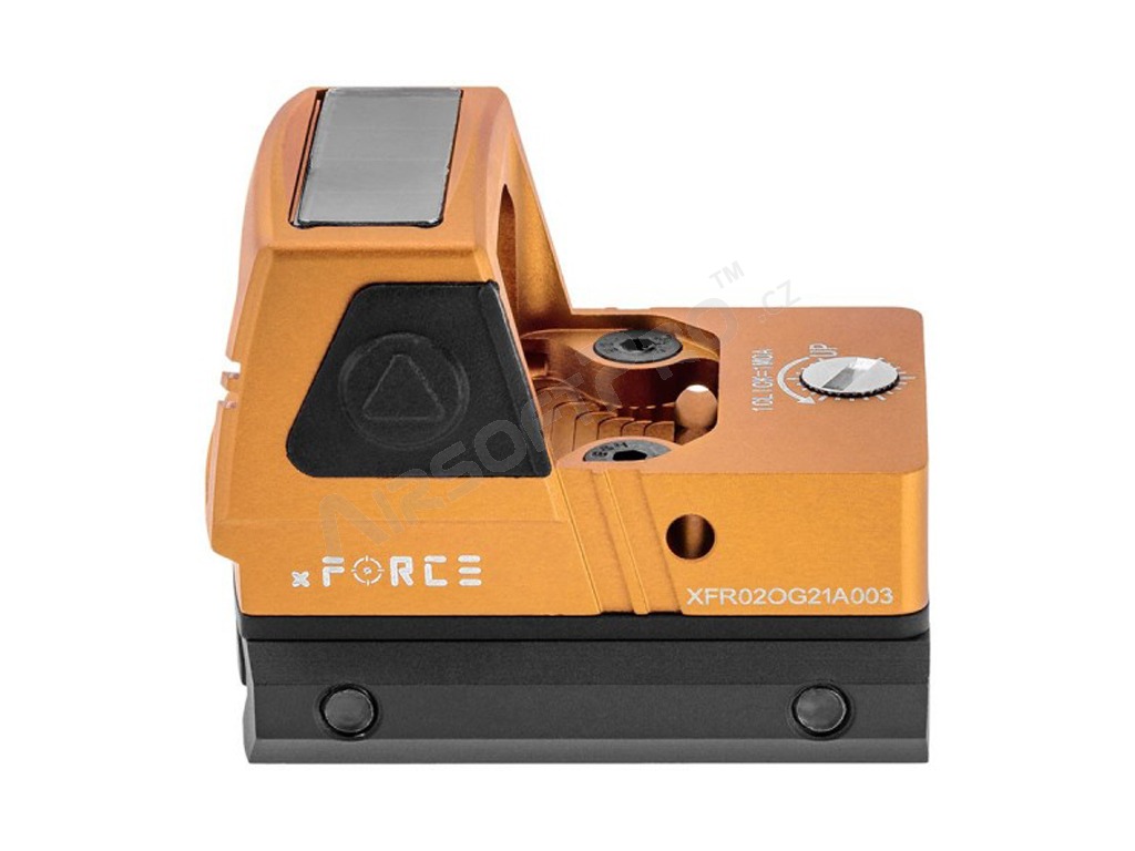 Otevřený kolimátor Solar Powered Mini - oranžový [xFORCE]