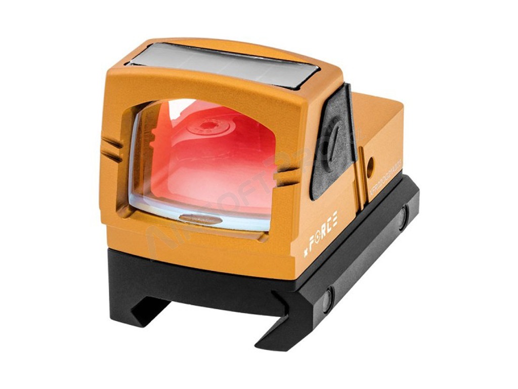 Otevřený kolimátor Solar Powered Mini - oranžový [xFORCE]