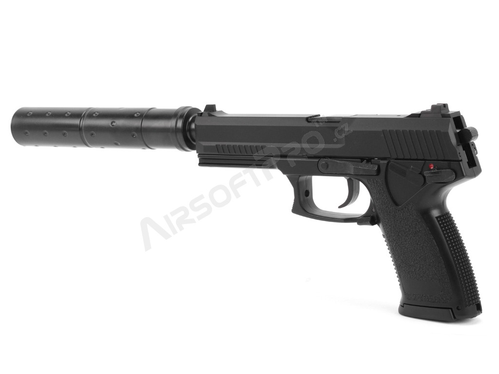 Pistolet airsoft MK-23 Stealth Assassin avec silencieux, GNB [Y&P]