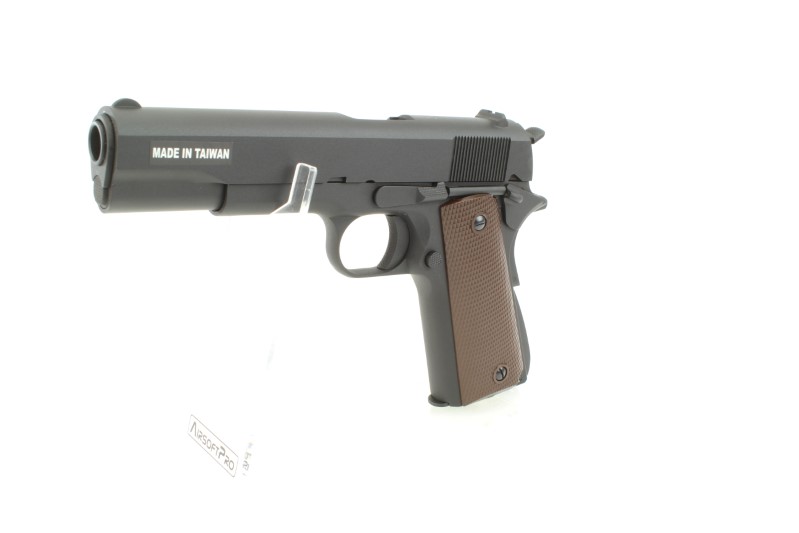 Airsoft pistol 1911 A1, full metal, gas blowback - black 360 foto