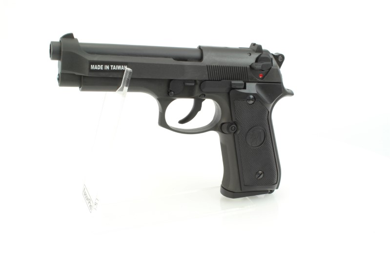 Airsoftová pistole M9 HW, plyn blowback - černá 360 foto