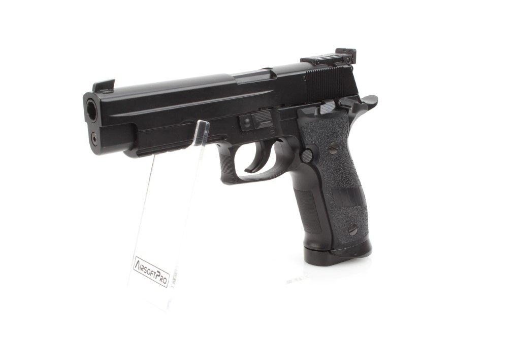 Airsoftová pistole P226-S5 CO2, celokov, blowback - černá 360 foto