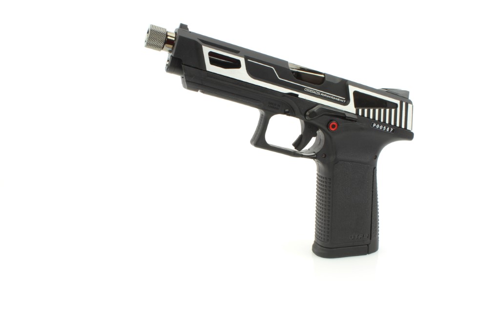 Airsoftová pistole GTP9 MS, plyn blowback (GBB) CNC závěr - stříbrná 360 foto