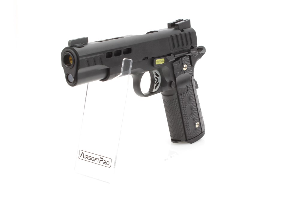 Airsoft pistol KP1911 - GBB, full metal, black 360 foto