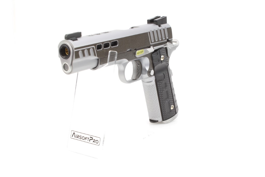 Airsoftová pistole KP1911 - GBB, celokov - two tone 360 foto