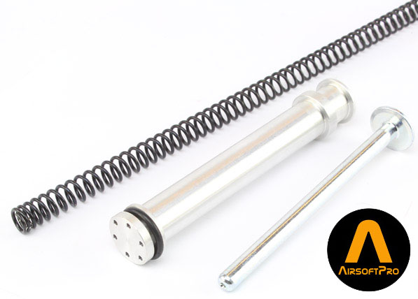 Only by AirsoftPro - CNC piston, M155 spring, 7mm steel spring guide