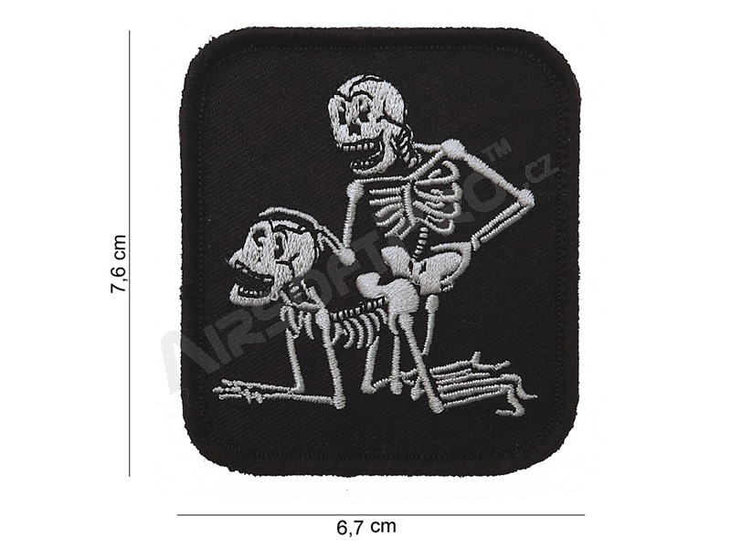 Parche F*ck skeletons con velcro - negro [101 INC]