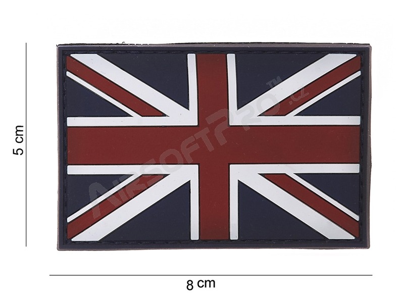 Parche de PVC 3D de la bandera del Reino Unido con velcro [101 INC]