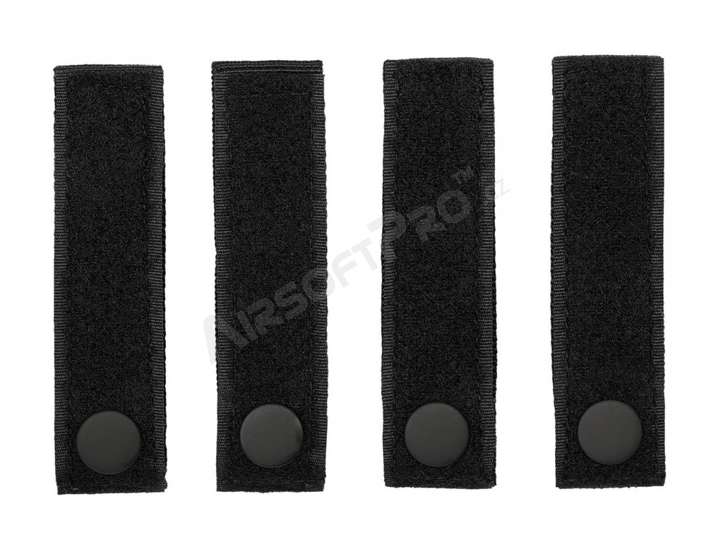 Velcro pásky na MOLLE, 4ks - Čierné [101 INC]