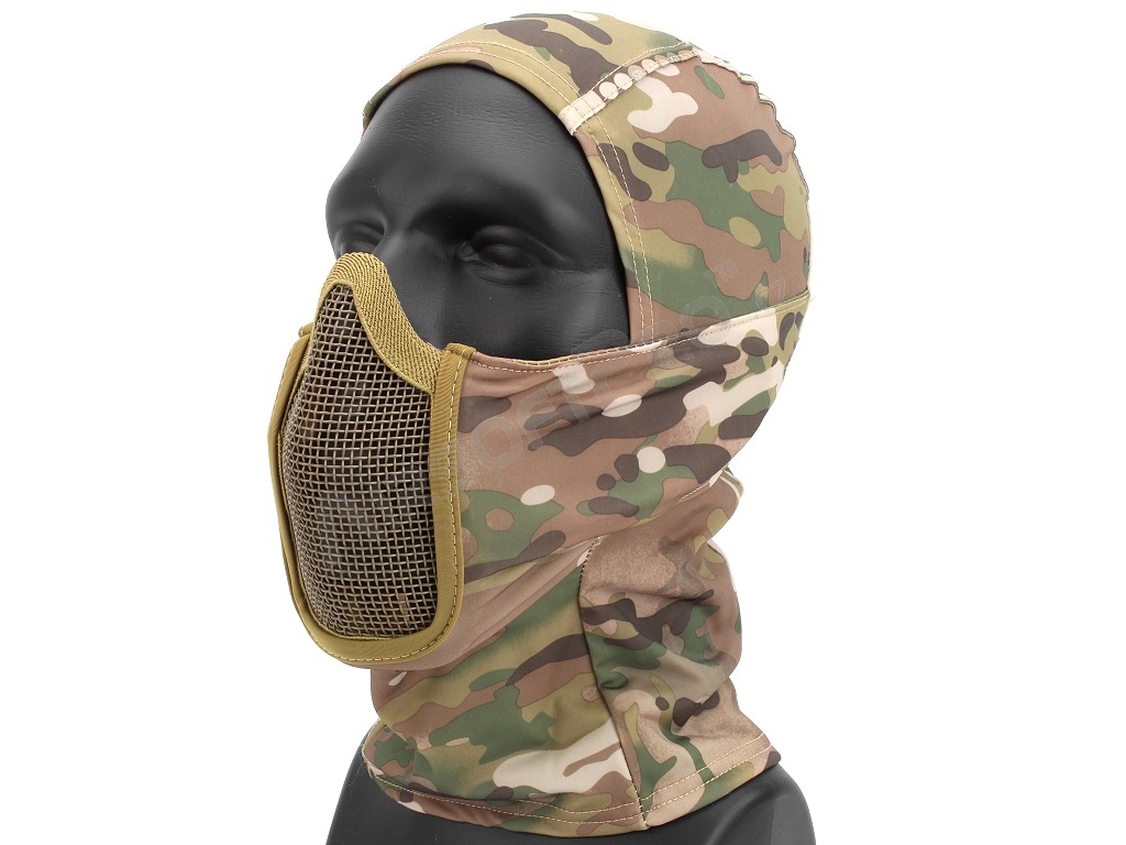Máscara facial Shadow Warrior con capucha - Multicam [EmersonGear]