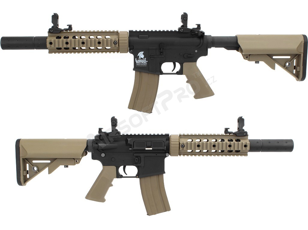 Airsoft rifle M4 SD Sportline BI-TON (Gen.2) - BK-TAN [Lancer Tactical]