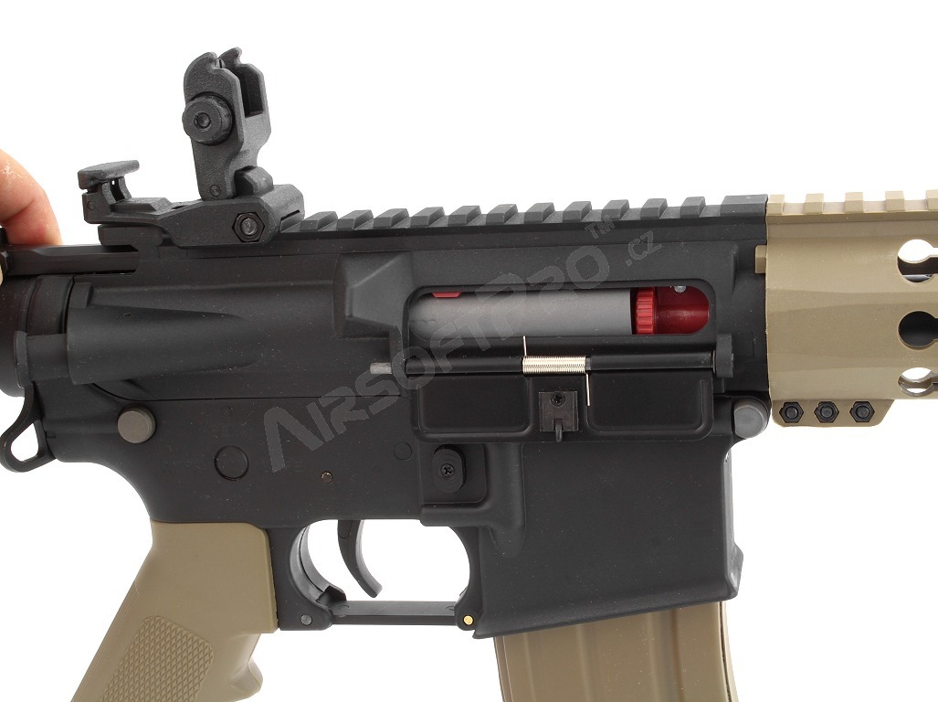 Airsoftová zbraň M4 KEYMOD 10' Sportline BI-TON (Gen.2) - černo-TAN [Lancer Tactical]