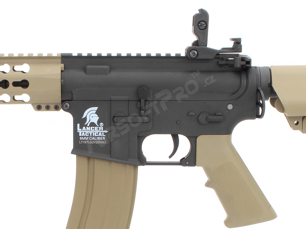Airsoft rifle M4 KEYMOD 10' Sportline BI-TON (Gen.2) - BK-TAN [Lancer Tactical]