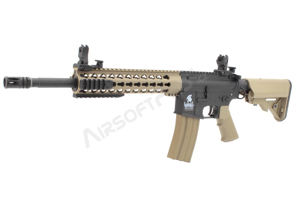 Airsoft rifle M4 KEYMOD 10' Sportline BI-TON (Gen.2) - BK-TAN [Lancer Tactical]