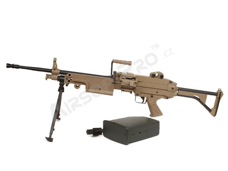 Airsoftový kulomet M249 FN Minimi (MK I), celokov - DE [A&K]