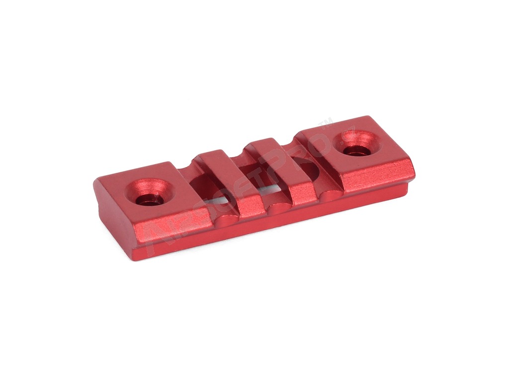 Carril RIS ligero de aluminio para guardamanos KeyMod - 5cm, rojo [A.C.M.]