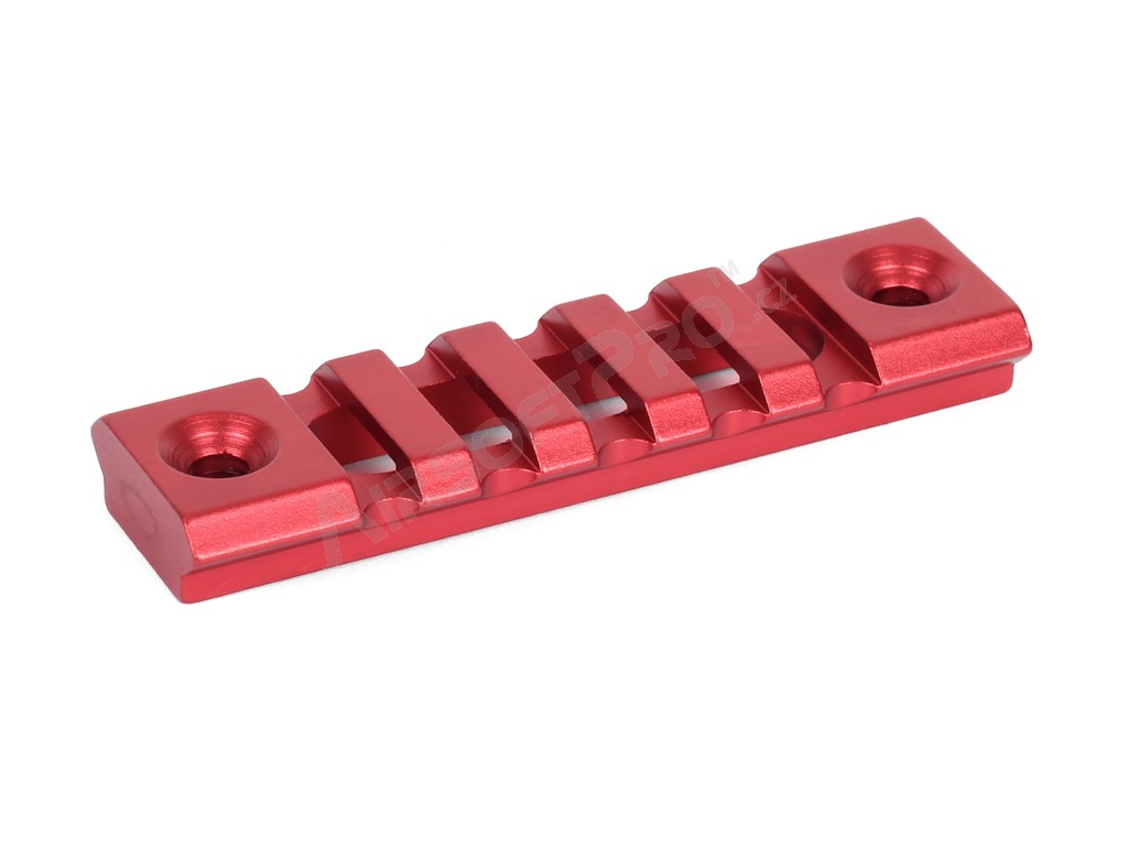 Carril RIS ligero de aluminio para guardamanos KeyMod - 7cm, rojo [A.C.M.]