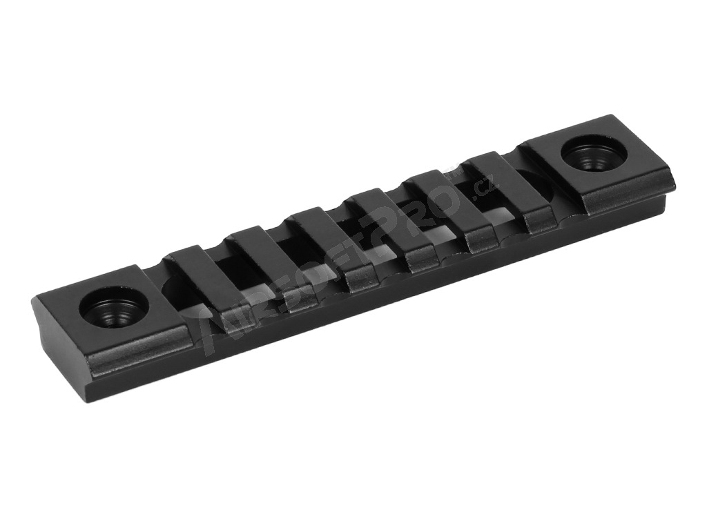 Carril RIS ligero de aluminio para guardamanos KeyMod - 9cm, negro [A.C.M.]