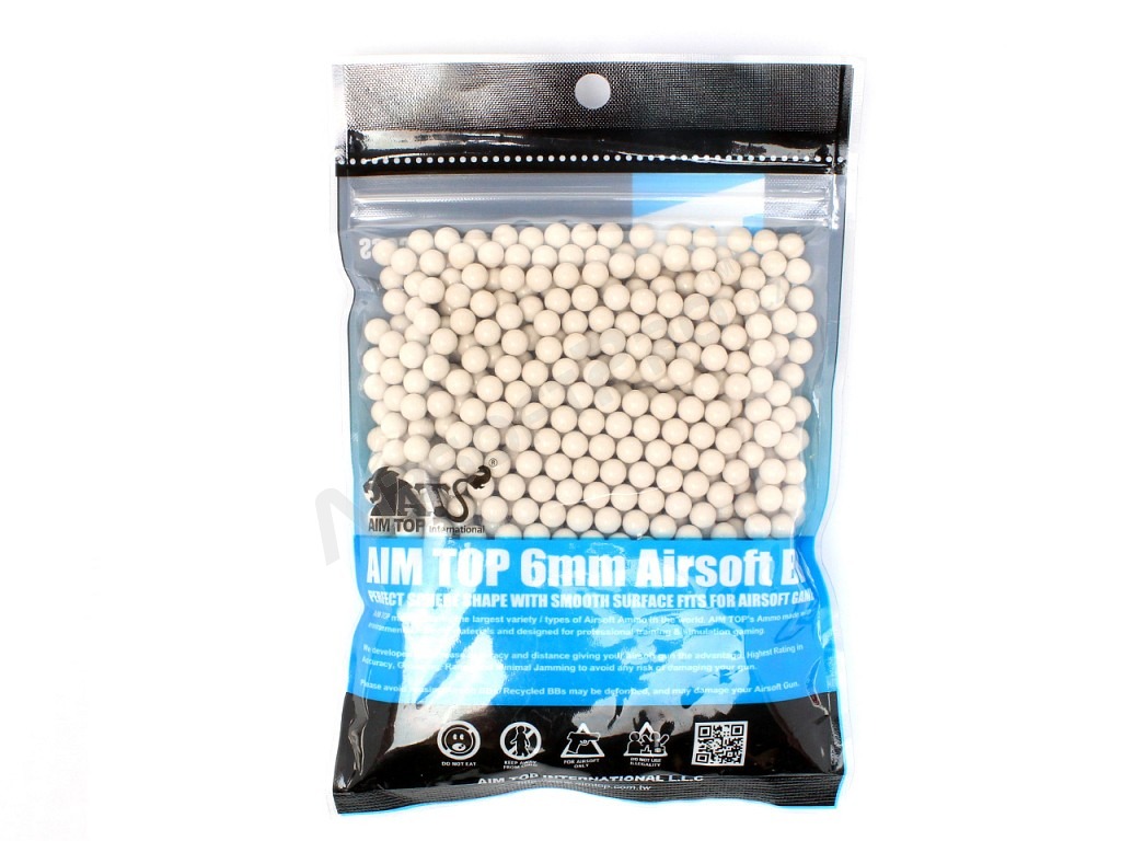 AimTop Airsoft BIO BBs 0,25g , 1000 pcs - blanco [AimTop]