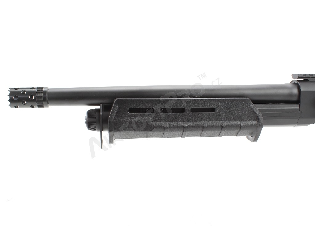 Airsoft brokovnice stylu Magpul M870 Tactical, krátká, KOV (CM.356M) - černá [CYMA]