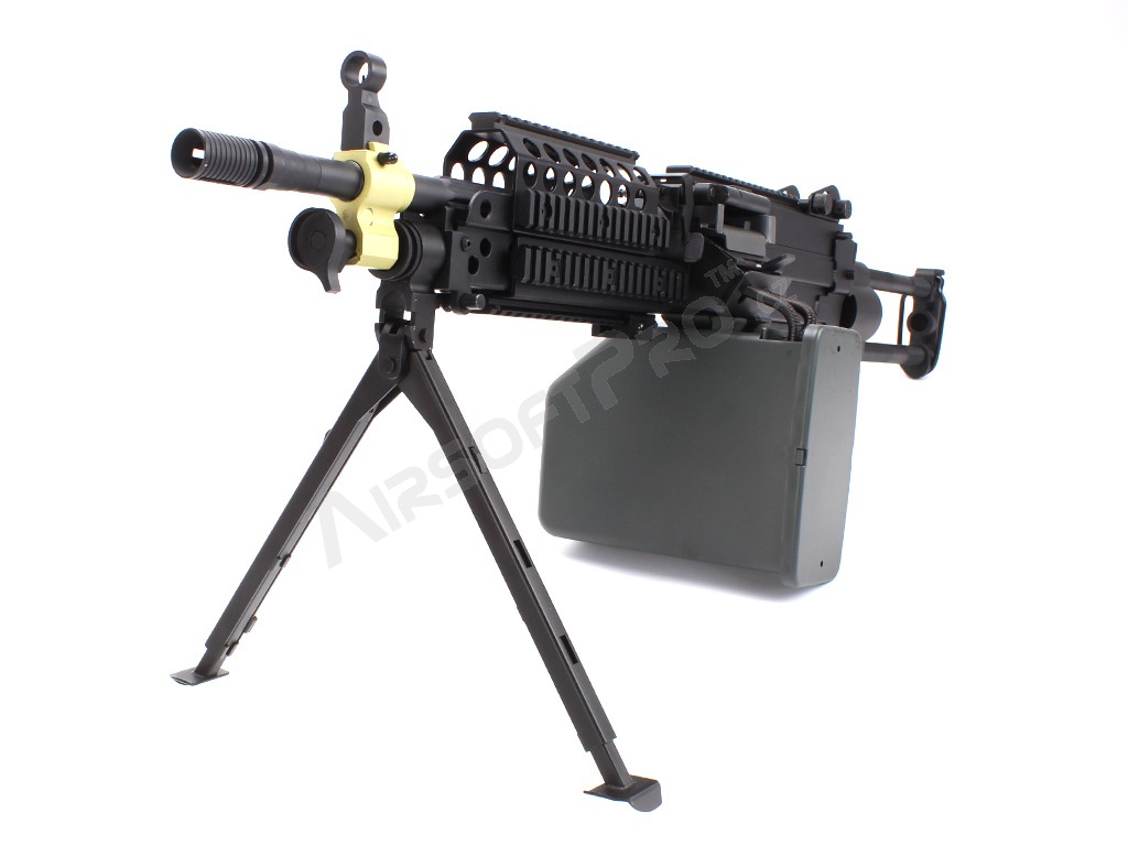Airsoftový kulomet M249 SPW, celokov - černý [A&K]