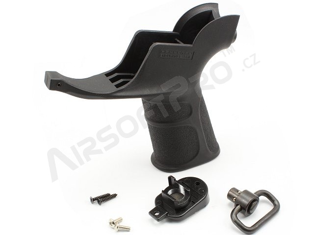 M4 grip with trigger guard and QD Sling mount - black [APS]