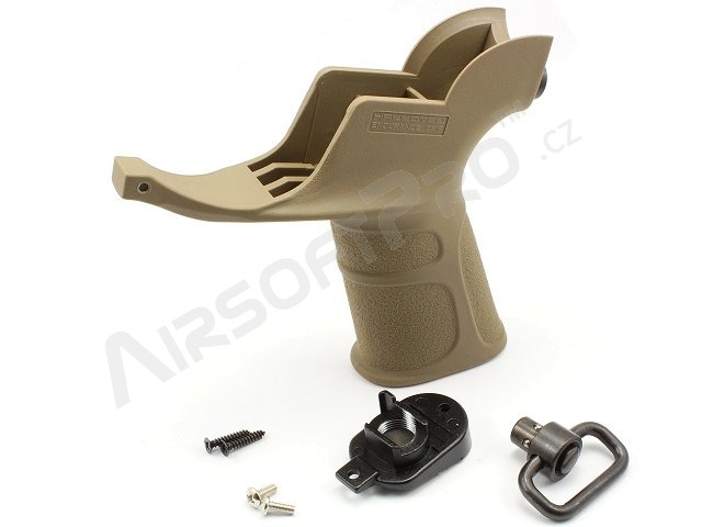M4 grip with trigger guard and QD Sling mount - TAN [APS]