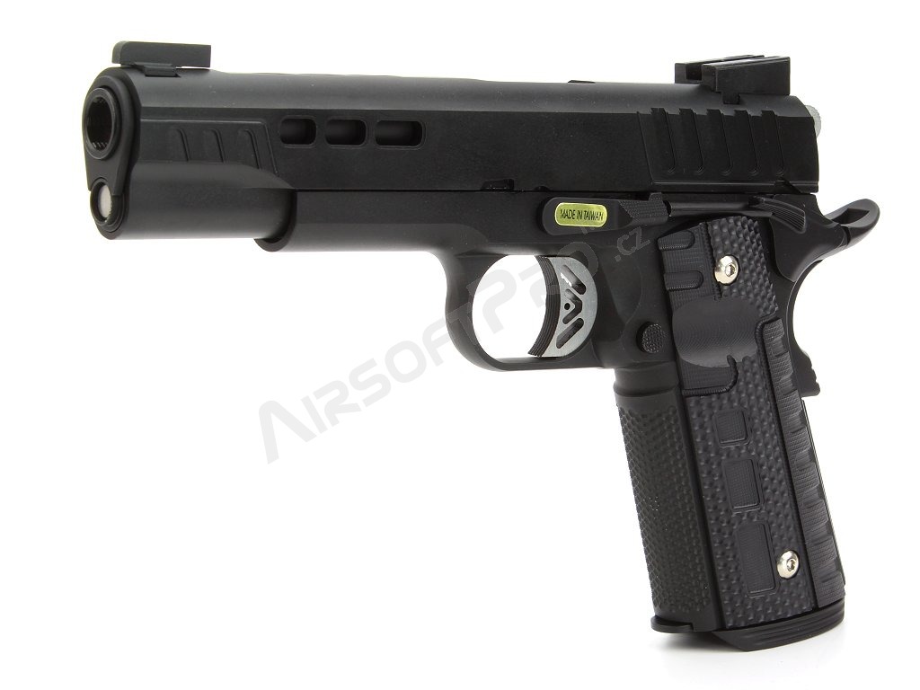 Pistola de airsoft KP1911 - GBB, full metal, negra [ASCEND]