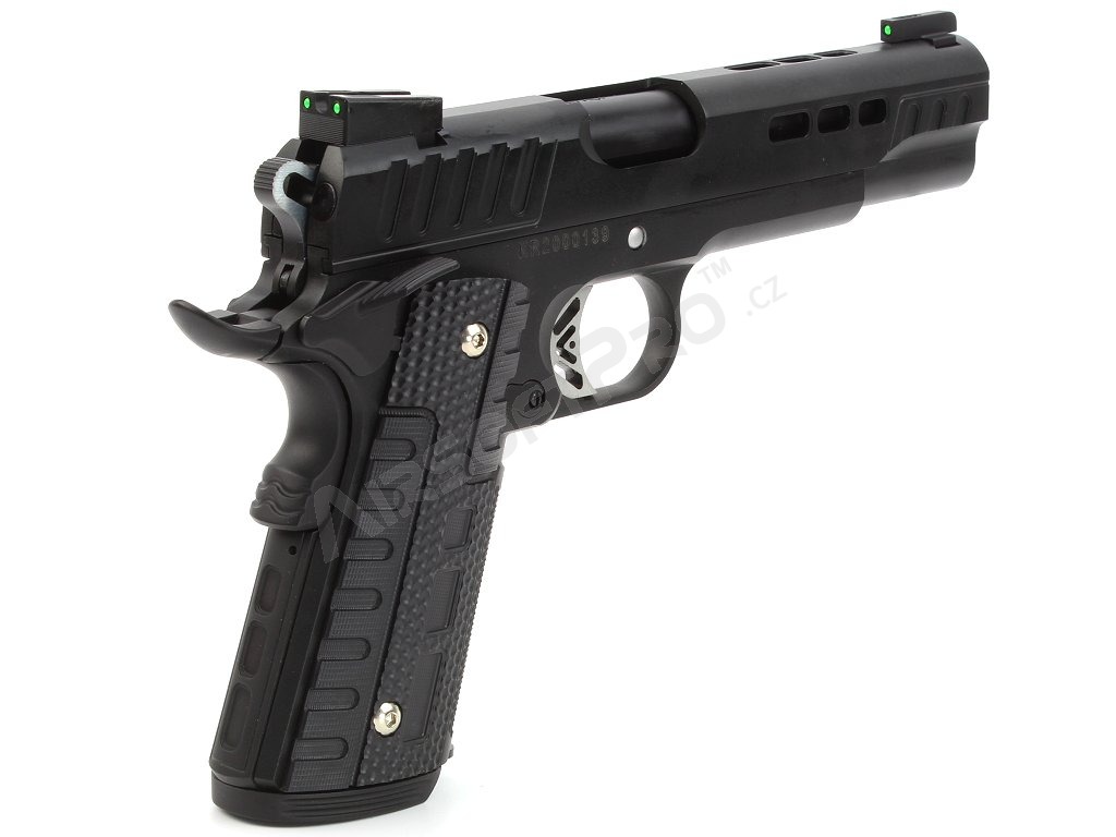 Pistola de airsoft KP1911 - GBB, full metal, negra [ASCEND]