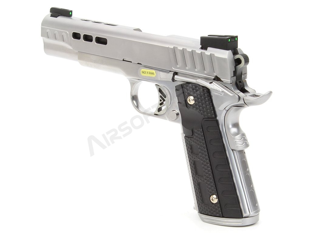 Airsoft pistol KP1911 - GBB, full metal, silver [ASCEND]