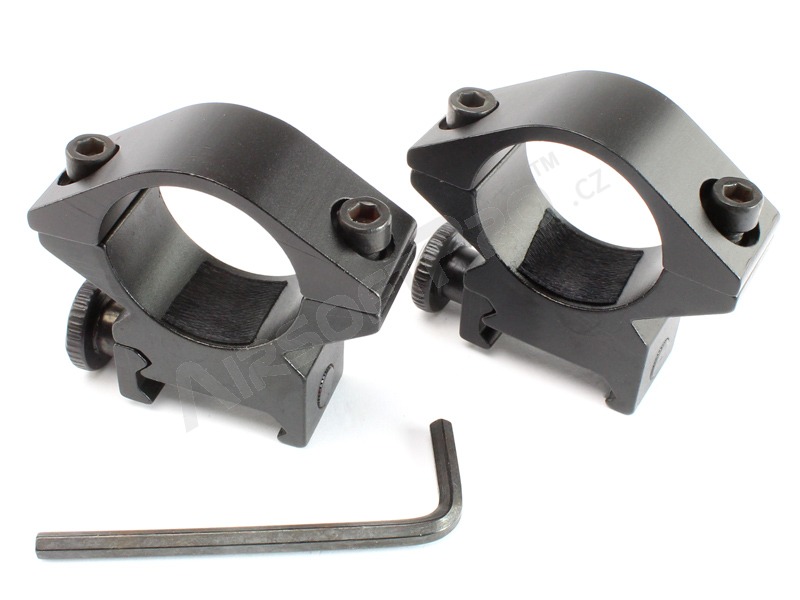 soportes para visores de 25,4 mm para carriles RIS Picatiny comunes - bajo [ASG]